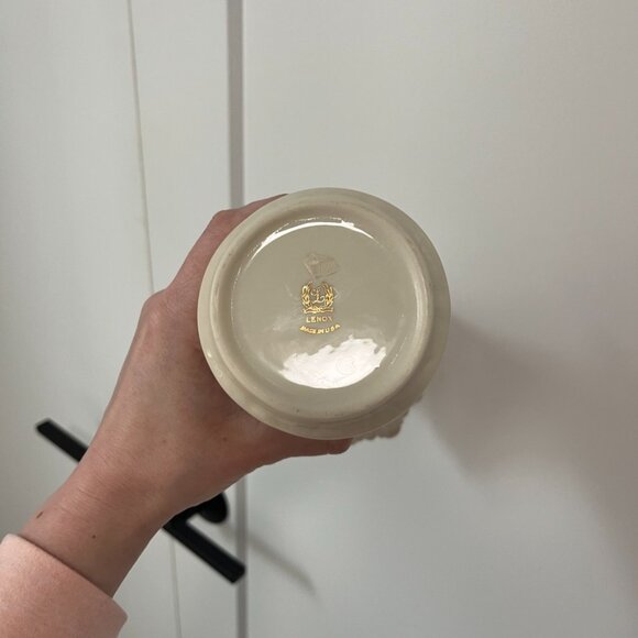 Lenox Woodland Collection White Textured Porcelain Vase - Picture 2 of 5